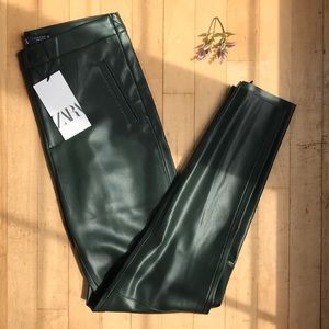 Zara Vegan Leather Pants